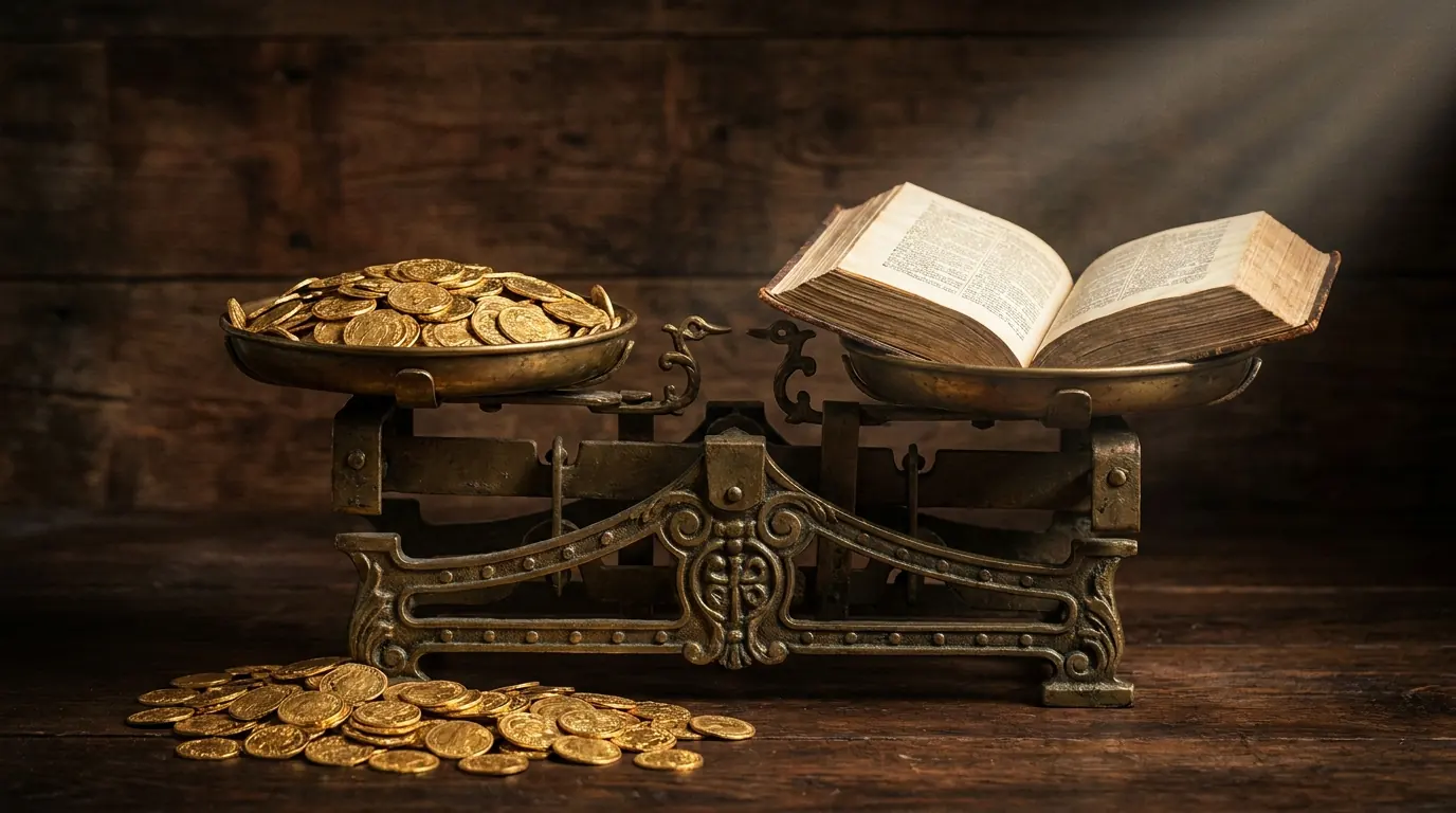 no se puede servir a Dios y al dinero a la vez