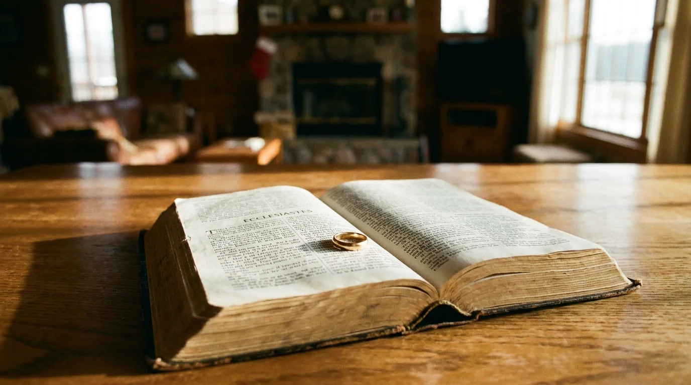 anillo de matrimonio sobre la Biblia, sumision biblica en el matrimonio cristiano