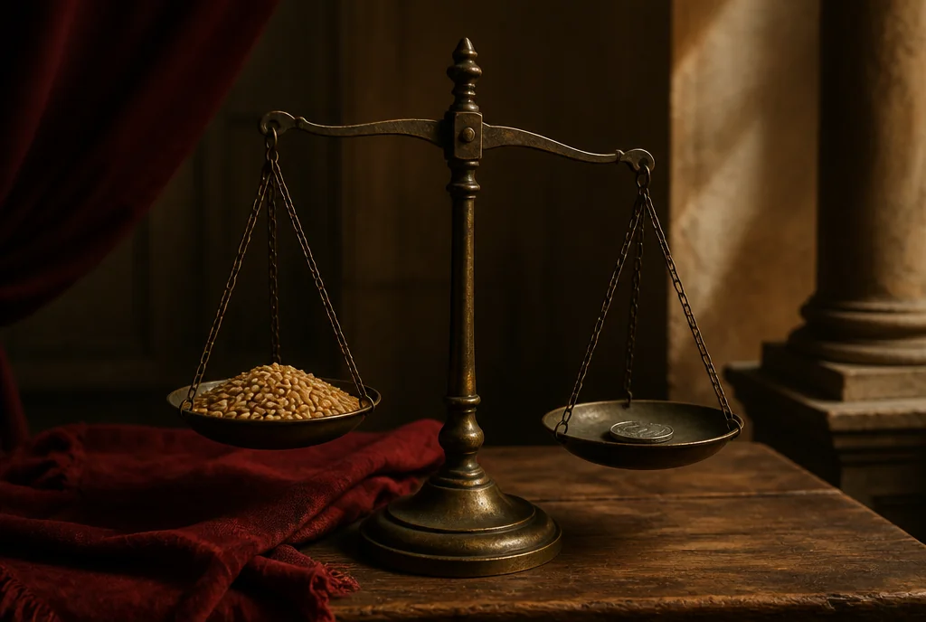 Dos libras de trigo por un denario: qué significa