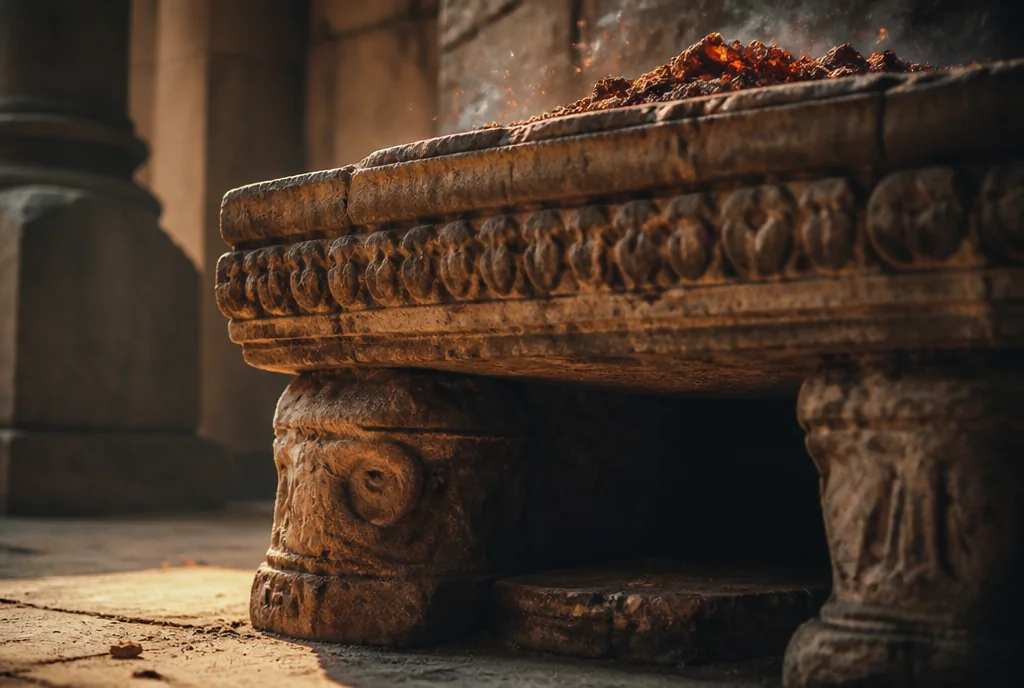 ¿Por qué están debajo del altar?