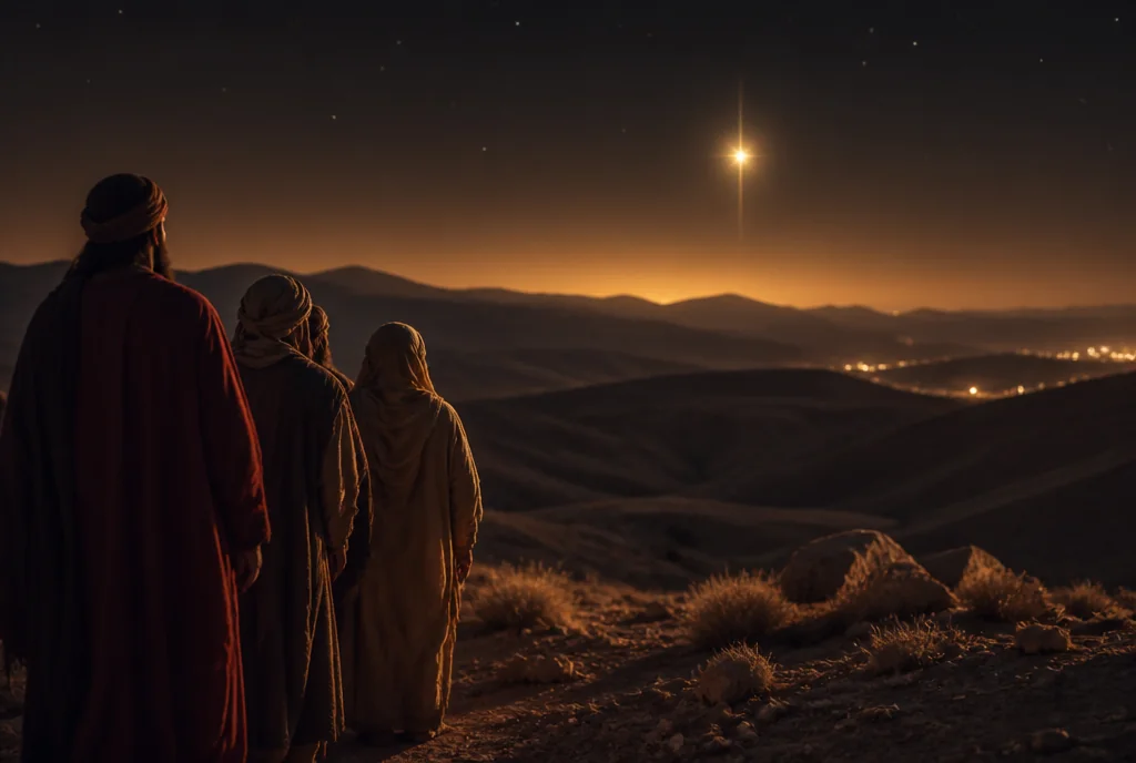 La estrella de Belén y los magos de oriente