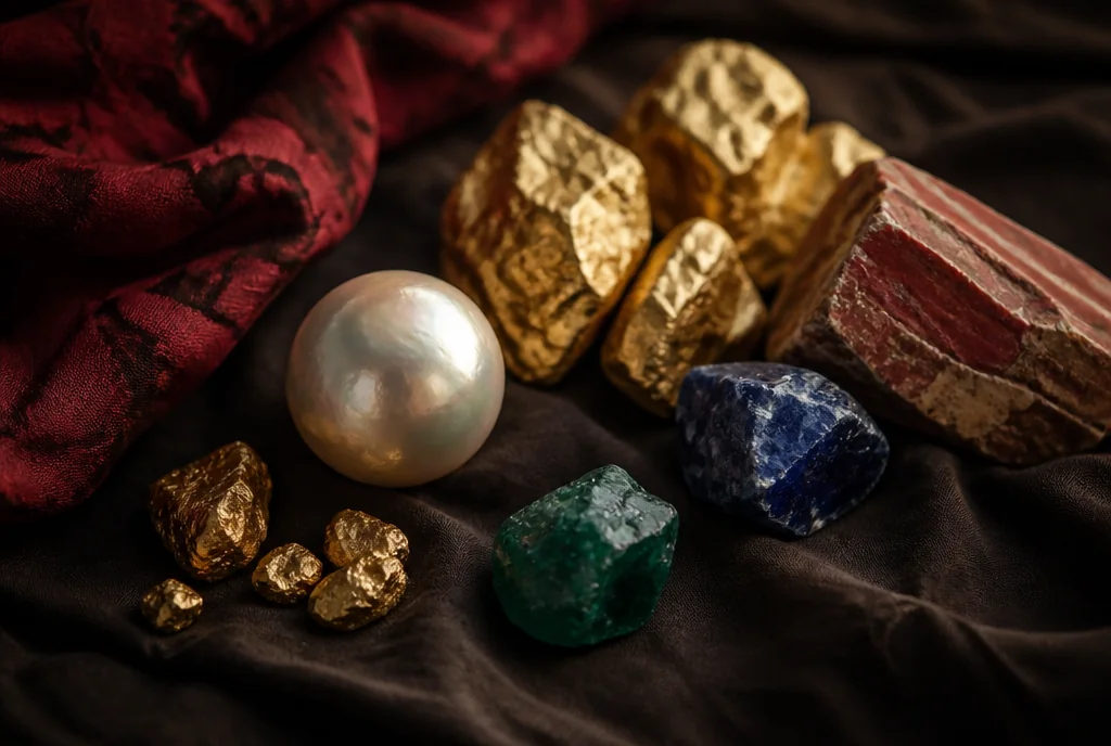 ¿Qué significan el oro, las perlas y las piedras preciosas?