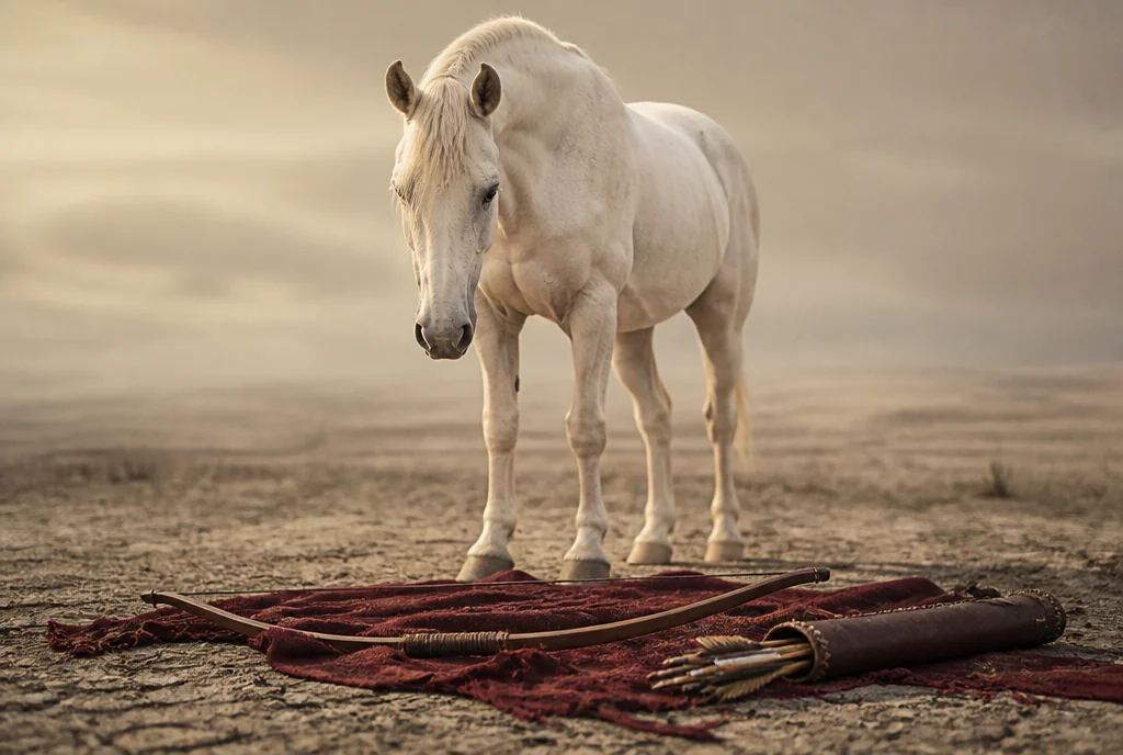 El primer jinete: el caballo blanco