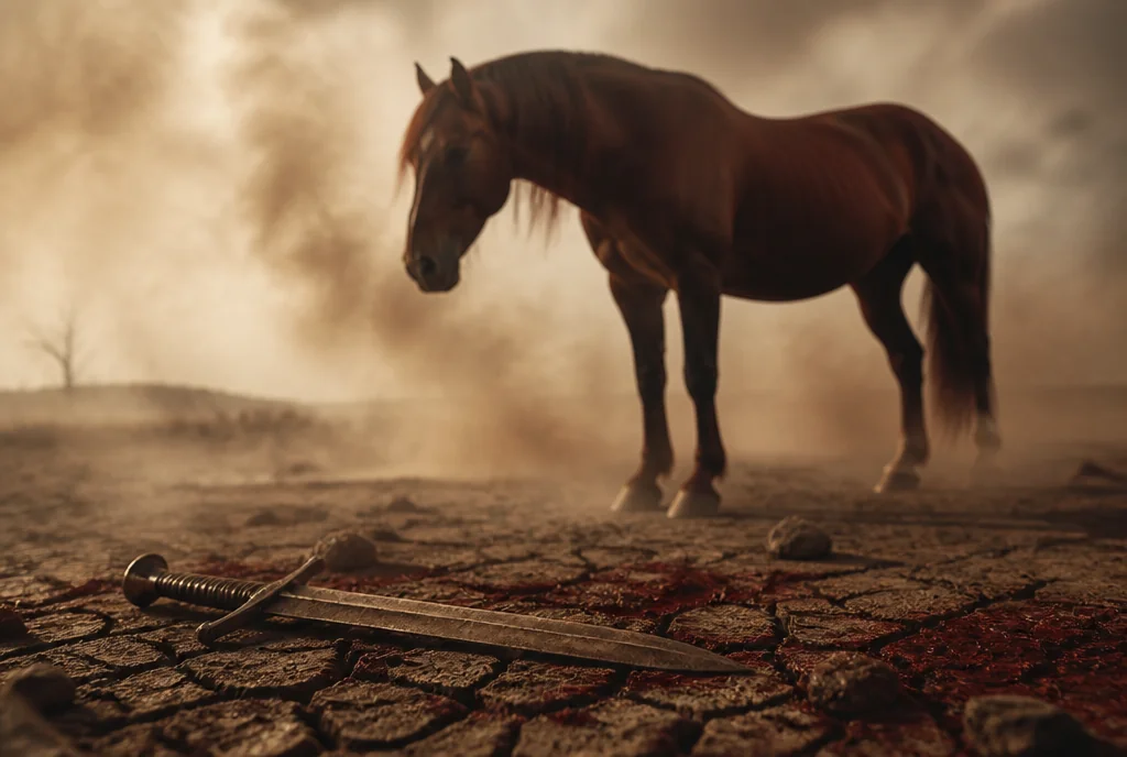 El segundo jinete: el caballo bermejo o rojo